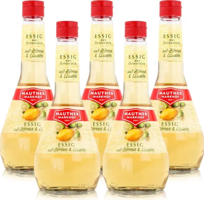 Produktbild von Mautner Essig mit Zitrone & Limette 0,5L - Essig aus Österreich (5er Pack)