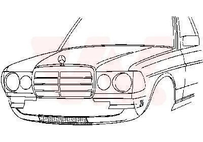 Produktbild von VAN WEZEL 3010168 Schlossträger Frontmaske passend für MERCEDES-BENZ Stufenheck (W123) Vorne Frontverkleidung
