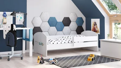 Obrázek produktu pro LUK dětská postel 160x80 se zábradlím - Letadlo