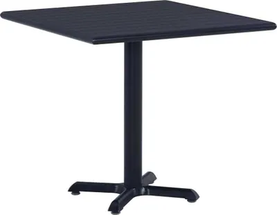 Obrázek produktu pro Zahradní stůl černý 80 x 80 x 75 cm