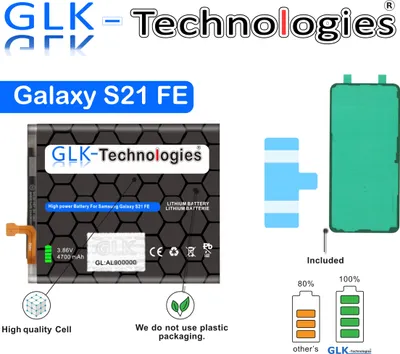 Produktbild von GLK für Samsung Galaxy S21 FE G990B Akku Batterie Battery EB-BG990ABY Ohne Set