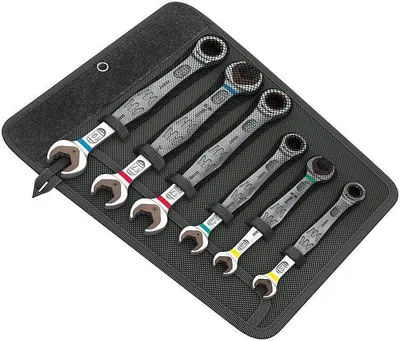 Produktbild von Wera Joker Set 6-tlg. Maul-Ringratschenschlüssel-Satz