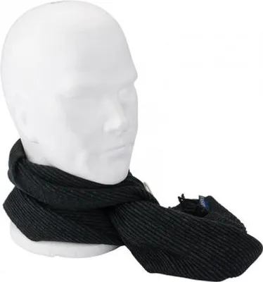 Produktbild von P&T Herren Strickschal - Schwarz - Warmer Winterschal 180 x 28 cm