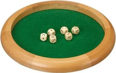 Zdjęcie produktu dla Drewniana plansza do gry w kości Philos duża - 30 cm (3131)