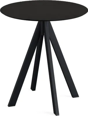 Produktbild von Infinity Terrassentisch Schwarz frame + Schwarz HPL Ø70 cm