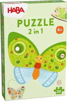 Imagen del producto de Rompecabezas 2 en 1, mariposa
