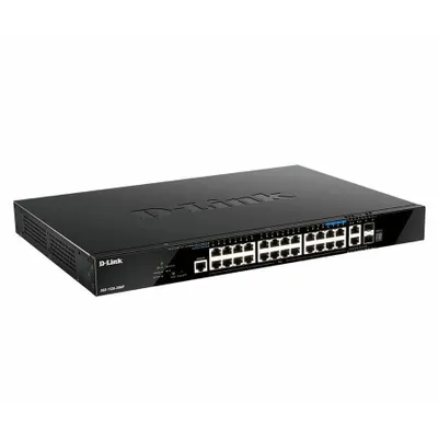 Produktbild von D-Link DGS-1520-28MP/E 28-Port Smart Managed PoE+ Gigabit Stack Switch, 4x 2.5 GE, 4x 10G