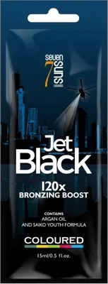 Image de 7suns Jet Black Bronzer X120 pour Sunbathing Sachet