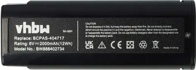 Produktbild von vhbw Akku Ersatz für Paslode BCPAS-404717, BCPAS-404717H für Werkzeug, Streifennagler (2000 mAh, NiMH, 6 V)