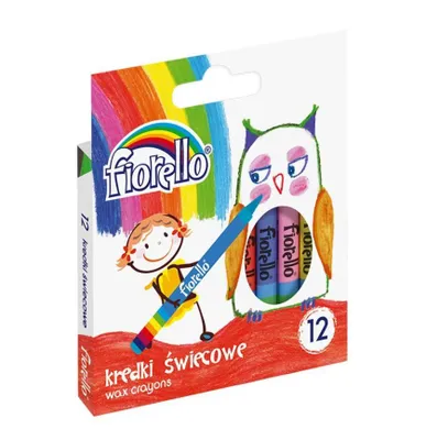 Obrázok produktu pre Fiorello Kredki Świecowe 12 kolorów