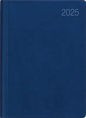 Immagine prodotto di Zettler - Agenda tascabile 2025 blu, 8,3x10,7 cm, agenda tascabile con 172 pagine in copertina flessibile in plastica, calendario giornaliero e settimanale, fasi lunari, panoramica settimanale e calendario internazionale
