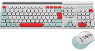 Image de Ensemble Clavier + Souris, Canyon, Blanc