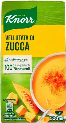 Produktbild von 3x Knorr Vellutata Di Zucca Kürbiscreme 500 ml Delikater Geschmack