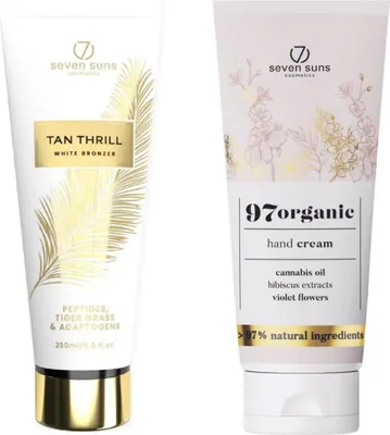 Produktbild von 7suns Tan Thrill White Bronzer 250 ml + e Handcreme 75 ml