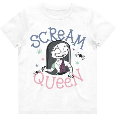 Immagine prodotto di Maglietta Disney per bambine: The Nightmare Before Christmas Scream Queen, 7-8 anni, bianca