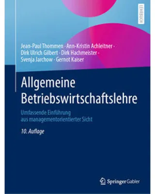 Produktbild von Allgemeine Betriebswirtschaftslehre