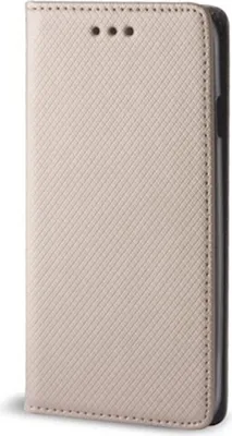 Image de Smart Magnet Case Housse pour téléphone portable avec compartiment pour carte et fermeture magnétique compatible avec Samsung Galaxy A56 5G Gold