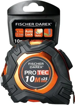 Image de Mètre Ruban Autobloquant 10m Protec Mètre Ruban Professionnel 10m, Autobloquant, Ruban Large 25mm. - Protec