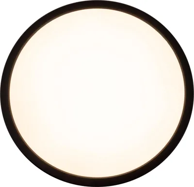 Produktbild von Näve Leuchten LED / CCT Deckenleuchte "CARLO" inkl. RGB-Backlight Ø: 54cm LED / CCT Deckenleuchte "CARLO" inkl. RGB-Backlight Ø: 54cm Deckenleuchten - LED / CCT Deckenleuchte "CARLO" inkl. RGB-Backlight Ø: 54cm, Deckenlampe im Functional Style, aus Kunststoff in schwarz, 3 cm hoch, Ø 54 cm, inkl. LED – dimmbar – CCT-Wechsler – RGB-Farbwechsler – Nachtlichtfunktion – Timerfunktion