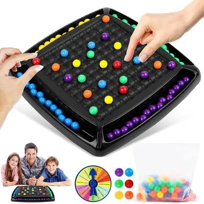 Immagine prodotto di Gioco da tavolo strategico, 120 pezzi, pallina arcobaleno, tavolo, famiglia