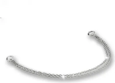 Image de Armäleon Bracelets double chaîne Bijoux de bras Argent massif 925 Femmes ARD007J