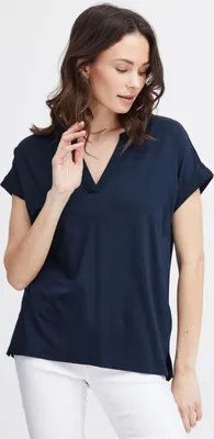 Produktbild von Damen T-Shirt Loose Fit aus Baumwolle FRLIV Größe S - BETTER Baumwolle INITIATIVE