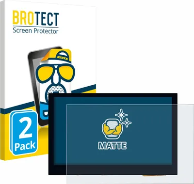 Produktbild von 2x BROTECT Schutzfolie für Waveshare 4.3" Displayschutz Displayschutzfolie Folie Matt Entspiegelungsfolie
