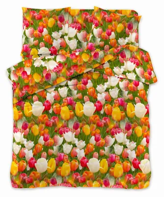 Obrázek produktu pro Kompletní povlečení Antonio, 3D motiv tulipánů, rozměr 220x200 cm