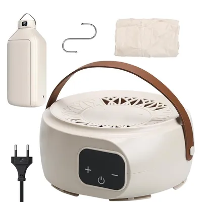 Produktbild von Wärmepumpentrockner 500W Tragbar – Mini Wäschetrockner mit UV-Sterilisation, Timer, Auto-Off und energiesparendem Betrieb