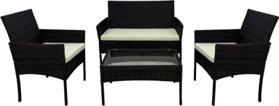 Produktbild von Kondela Gartenmöbel aus Polyrattan Ratana 2 New - schwarzbraun / beige