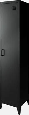 Produktbild von sweeek - Industrieller Schrank aus Stahl mit 4 Stauräumen - Schwarz