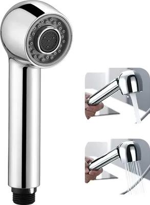 Produktbild von Küchen-Handbrause mit 2 Heizstrahltypen und wassersparender Lichtschalter - Ersatzhandbrause aus robustem ABS, kompatibel mit ausziehbaren Küchenarmaturen