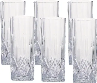 Produktbild von Cocktail Gläser 6er Set Bier Glas Can Wassergläser, Eiskaffee