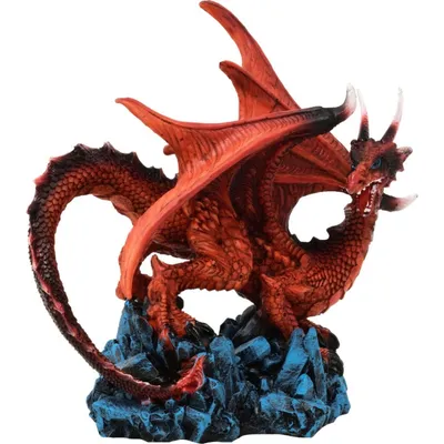 Produktbild von Roter Drache auf Fels