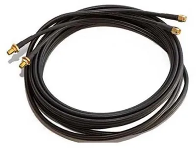 Image de Câble d'antenne double HDF195 SMA (m/f) 5 m, 50 ohms, extérieur