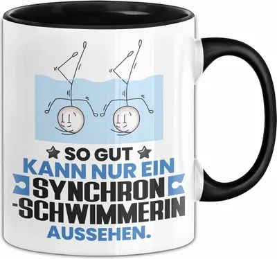 Produktbild von Synchronschwimmerin Geschenk Tasse So Gut Kann Nur Ein Synchronschwimmerin Aussehen Geschenkidee Kaffee-Becher (Schwarz)