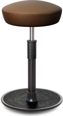 Produktbild von Sitz- Stehhocker Free Tall Hutsitz Boxmark Leder Braun schwarz /schwarz.