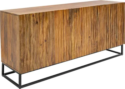 Produktbild von Massives Sideboard AMAZONAS 160cm Mangoholz natürliches Front-Design Mehrzweckschrank Kommode Anrichte