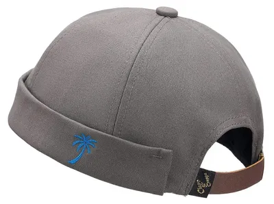 Produktbild von Docker Cap Herren Damen Verstellbar Kappe Ohne Schirm Seemannsmütze 54-60 Retro-Gray Baumwolle