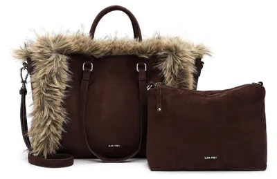 Image de SURI FREY sac shopper sac à épaule bandoulière Chessy Cityshopper Brown marron foncé