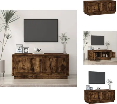Obrázek produktu pro vidaXL Konferenční stolek kouřový dub 102x50x44 cm materiál na bázi dřeva - Konferenční stolky
