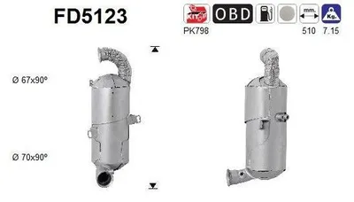 Zdjęcie produktu dla Filtr Czastek Stalych Dpf Citroen 1,4Hdi Euro 5