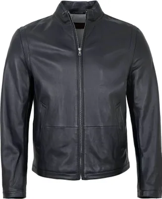 Produktbild von MADDOX - Herren Lederjacke Lammnappa dunkelblau : 60
