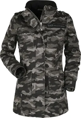 Produktbild von Black Premium by EMP Damen camouflage Winterjacke mit Teddyfutter S