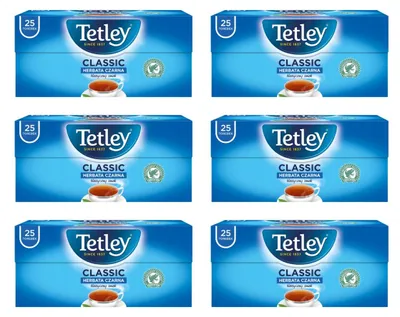 Produktbild von Tetley Classic Schwarzer Tee 6x 25 Teebeutel - klassischer Schwarztee
