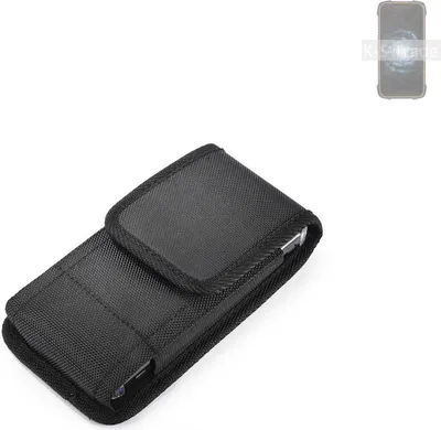 Produktbild von Holster Gürteltasche kompatibel mit Cubot KingKong 6 Holster Gürtel Tasche wasserabweisend Handy Hülle Schutz Hülle Outdoor schwarz K-S-Trade