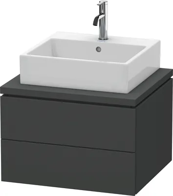 Produktbild von Konsolenunterschrank L-CUBE 400x620x547mm graphit matt graphit matt