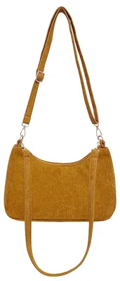 Obrázok produktu pre Retro ramenná taška z kordu - Malá taška - Nastaviteľný ramenný popruh - 25x17x8 cm