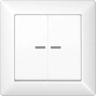 Produktbild von Jung AS 590-5 KO5 WW Lichtschalter Weiß Duroplast (AS590-5KO5WW)