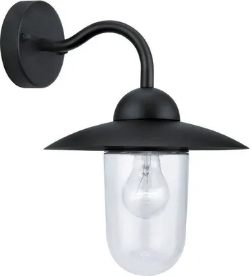 Produktbild von Eglo 30155 MILTON E27 Außen-Wand-/Deckenleuchte Schwarz IP44